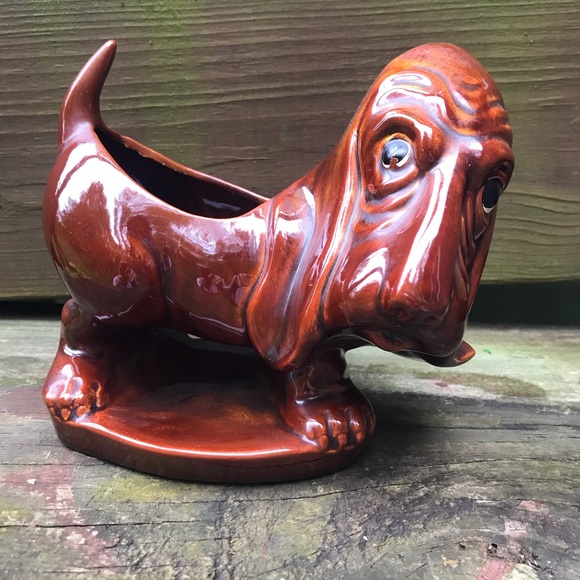 Vintage Other - Mid Century Ceramic Dachsund Planter